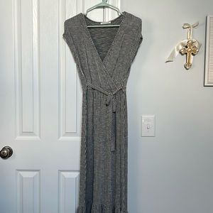 Caution to the Wind wrap maxi dress
